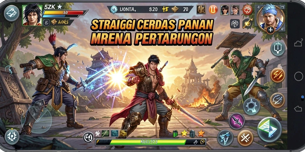 Tampilan aksi mendebarkan dalam gameplay <strong>5ZK</strong> yang penuh strategi.