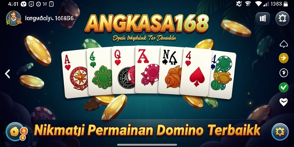 Screenshot gameplay domino yang seru dan menantang di ANGKASA168.
