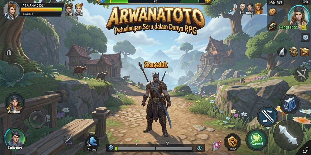 Tampilan gameplay ARWANATOTO yang menakjubkan dan mendalam.