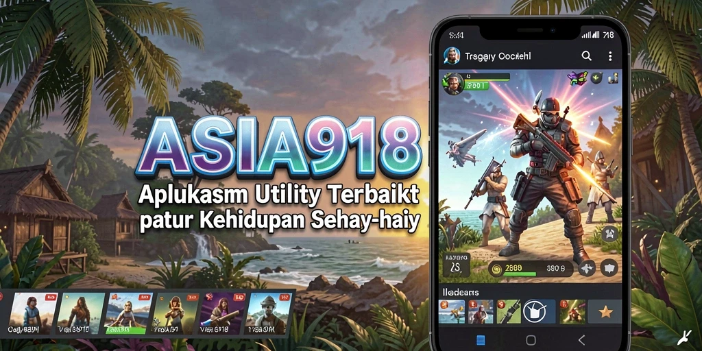 Tampilan antarmuka aplikasi ASIA918 yang sederhana dan fungsional.