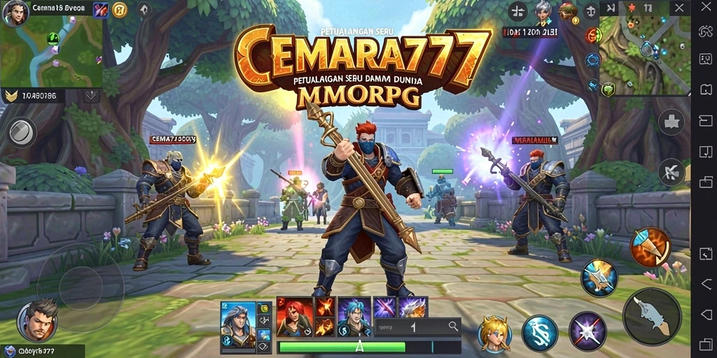 Tangkapan layar gameplay CEMARA777 yang menampilkan aksi petualangan seru RPG.