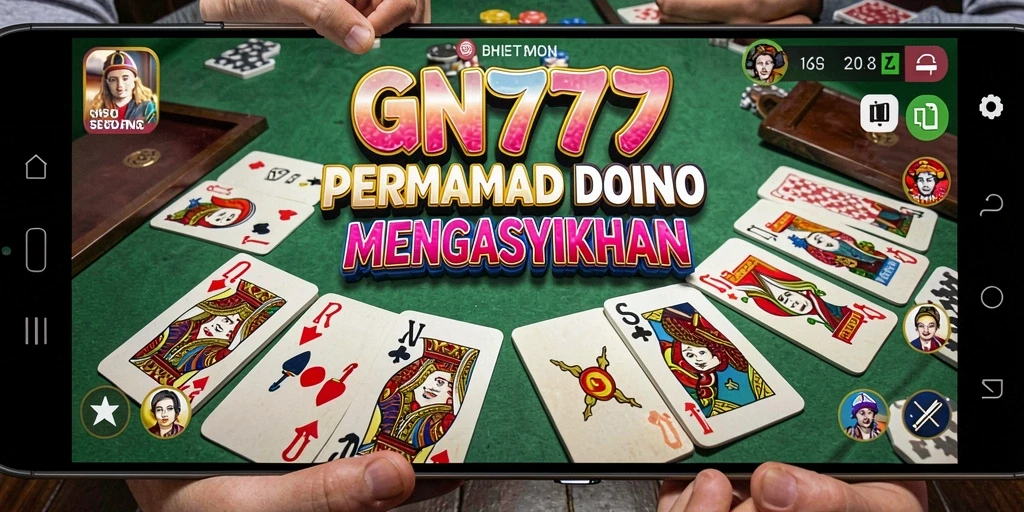Screenshot gameplay GN777 menampilkan aksi seru bermain Domino.