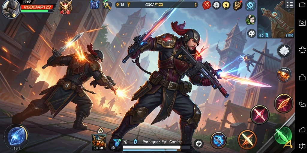 Tampilkan pertarungan seru dalam game GOCAP123 dengan karakter unik.