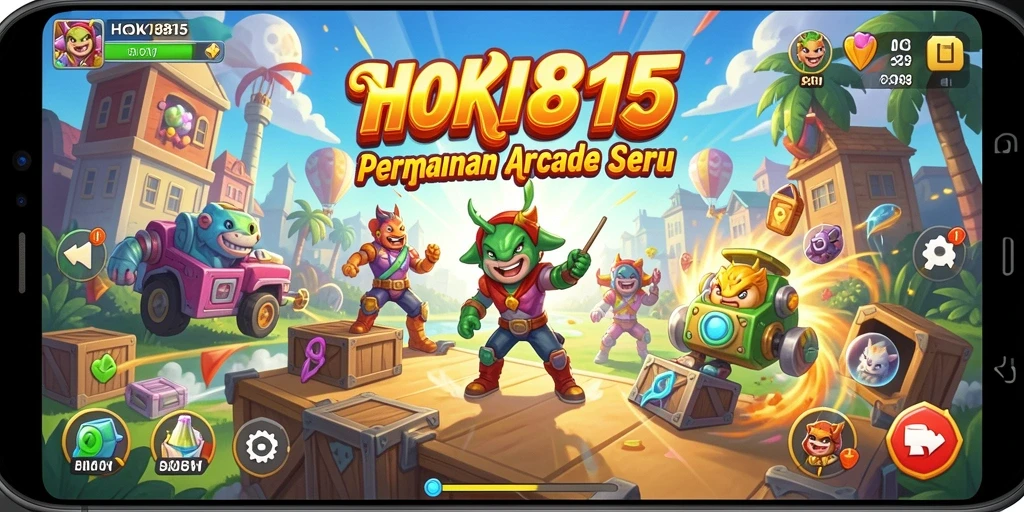 Tampilan gameplay HOKI8815 yang penuh warna dan menantang.