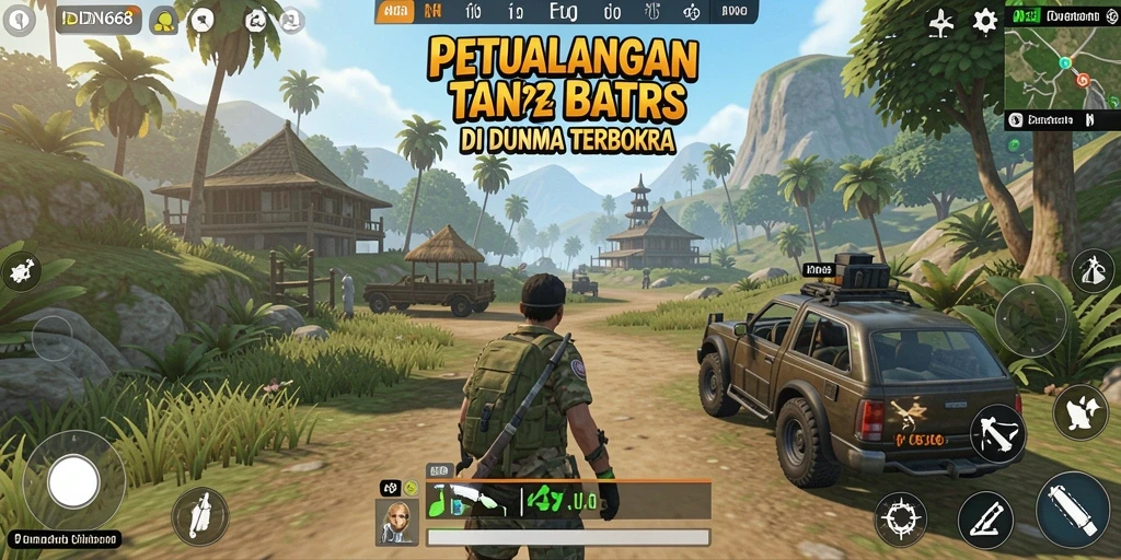 Tangkapan layar gameplay IDN668 menampilkan petualangan mendebarkan di dunia terbuka.