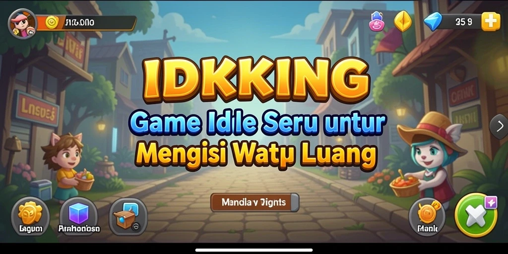Tampilan menarik dan gameplay sederhana dalam IDRKING.