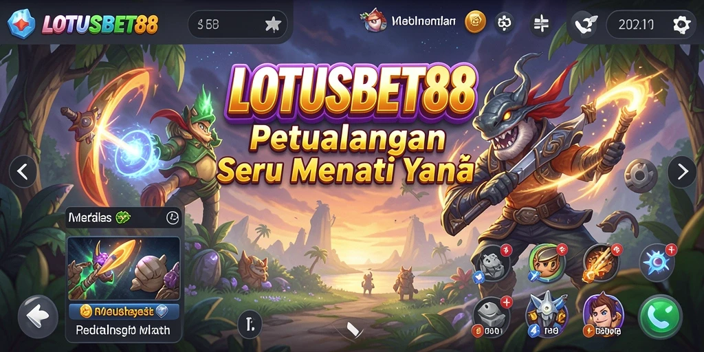 Tampilan gameplay LOTUSBET88 yang menegangkan dan penuh aksi.