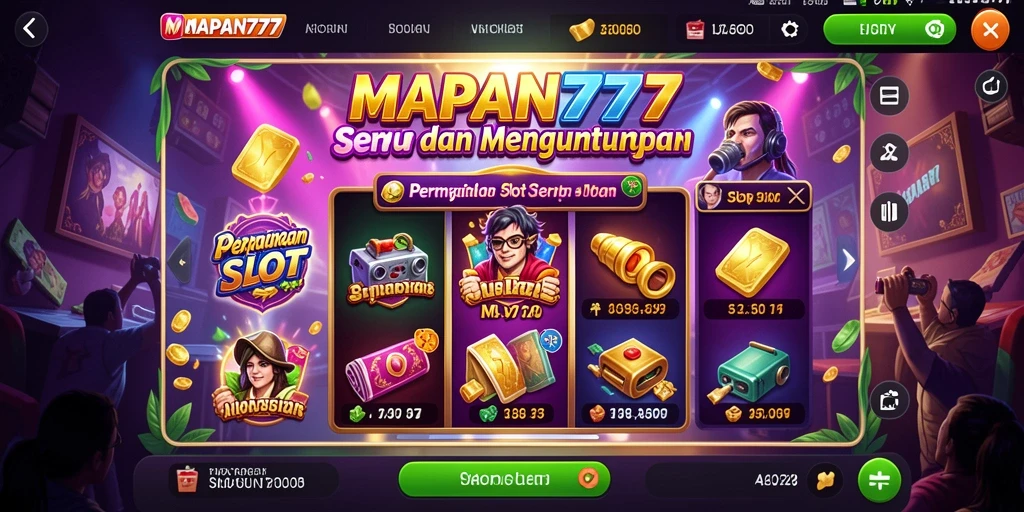 Screenshot gameplay MAPAN777 menunjukkan aksi slot yang mendebarkan dan grafis yang memukau.