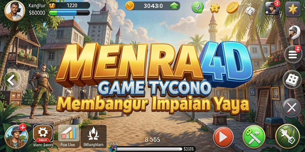 Tangkapan layar gameplay MENARA4D menampilkan keseruan membangun menara.