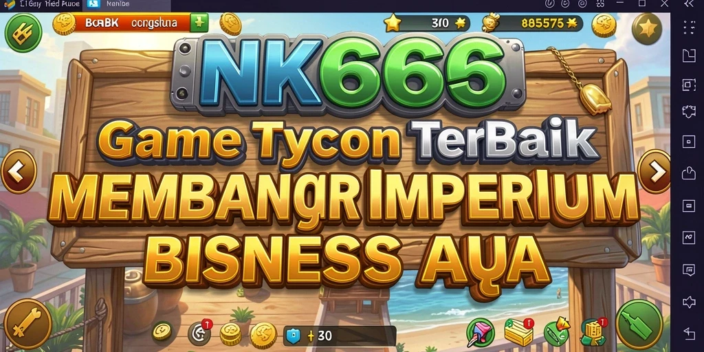 Tampilan gameplay menarik dari NK666 yang menunjukkan manajemen bisnis yang dinamis.