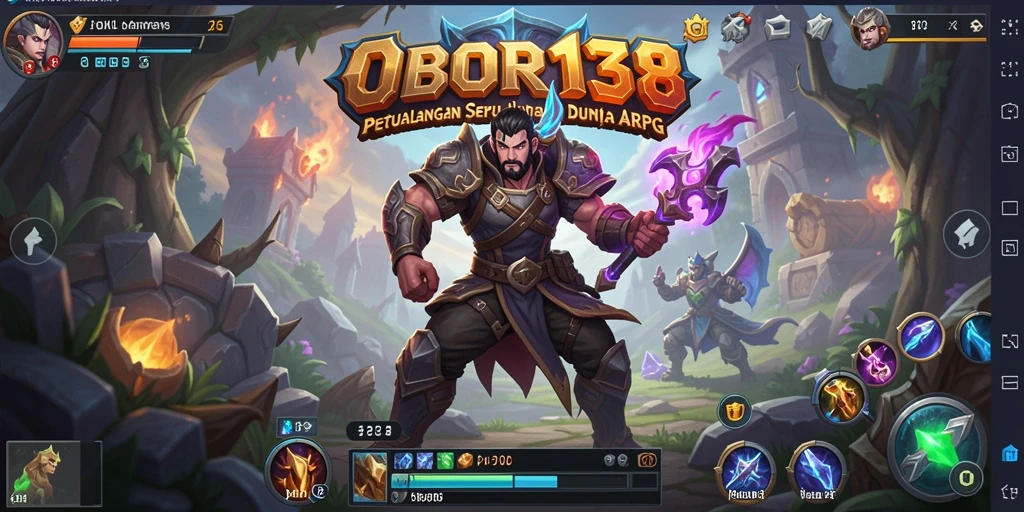 Tampilan gameplay seru dalam OBOR138 yang menawarkan aksi ARPG menarik.