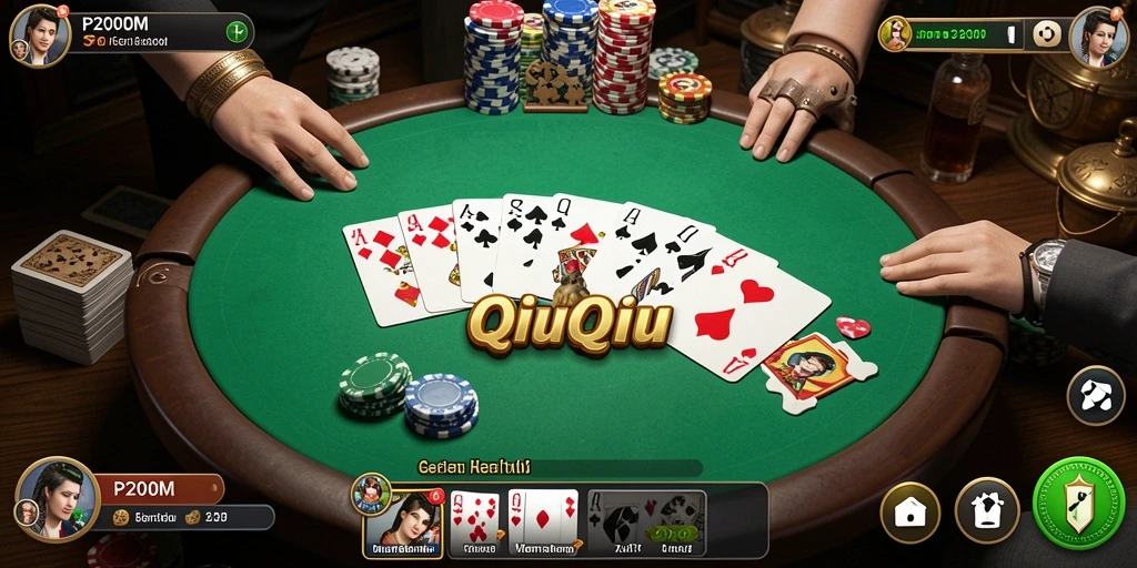 Screenshot utama P200M dengan gameplay QiuQiu yang seru.
