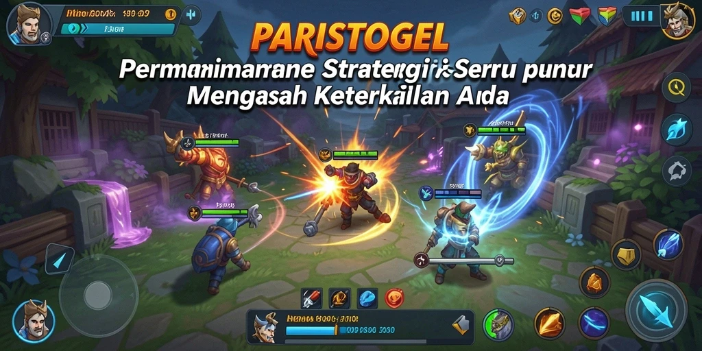 Tampilan gameplay strategis dalam PARISTOGEL dengan teka-teki menarik.