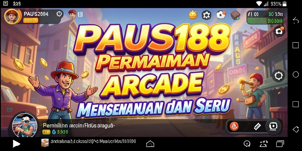 Screenshot menampilkan karakter dalam aksi seru di PAUS188.
