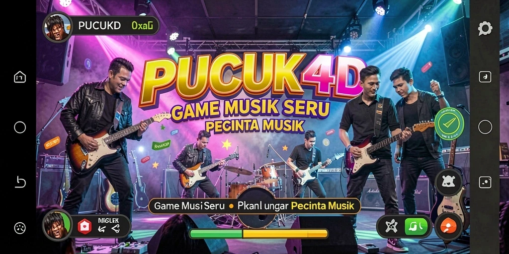 Tampilan screenshot gameplay <strong>PUCUK4D</strong> yang menampilkan interaksi musik yang seru.