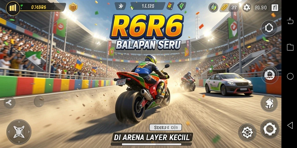 Tampilan gameplay R6R6 yang mendebarkan dan penuh aksi.
