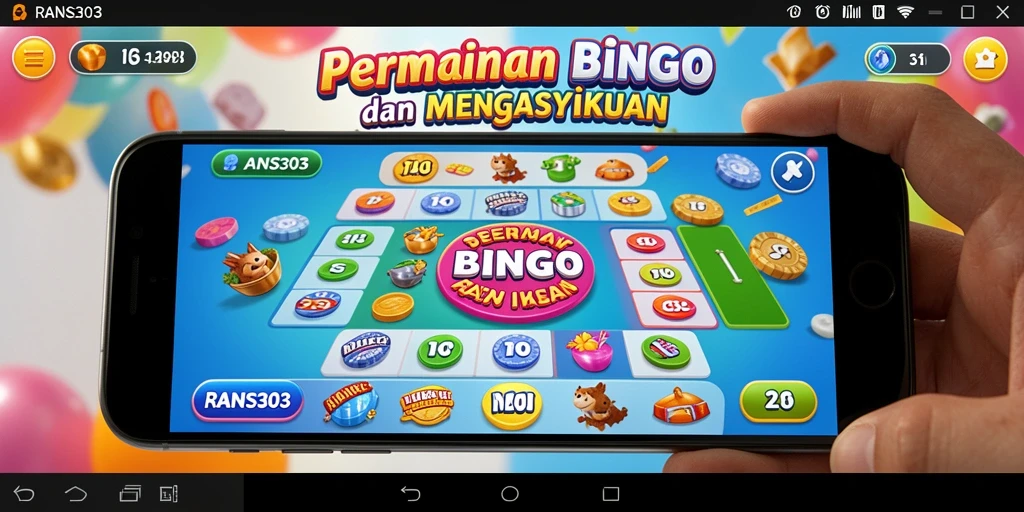 Screenshot RANS303 menampilkan gameplay Bingo yang seru.