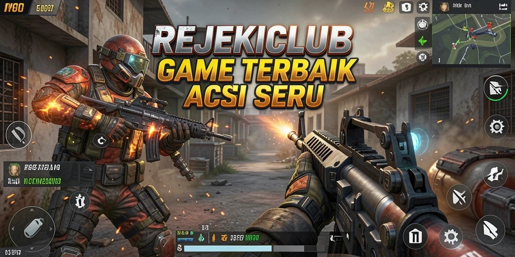 Tangkapan layar utama yang menunjukkan aksi seru di <strong>REJEKICLUB</strong>.