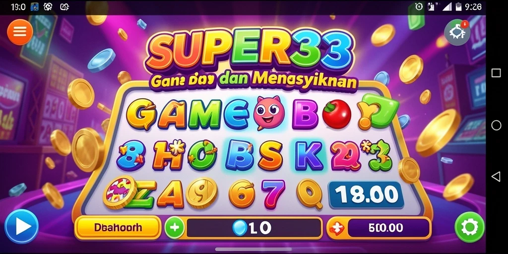 Tampilan gameplay menarik dari SUPER33 saat bermain Bingo.