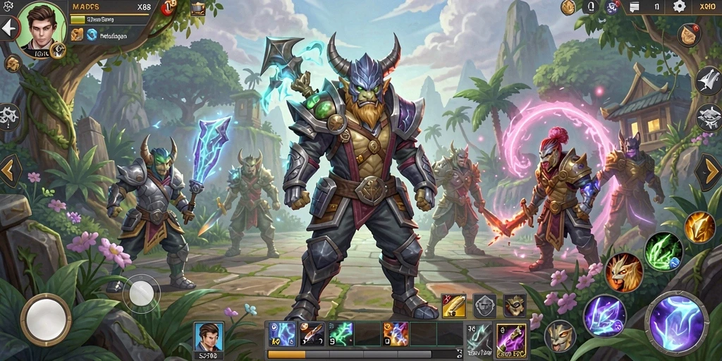 Menampilkan aksi seru dalam pertarungan ARPG X88.